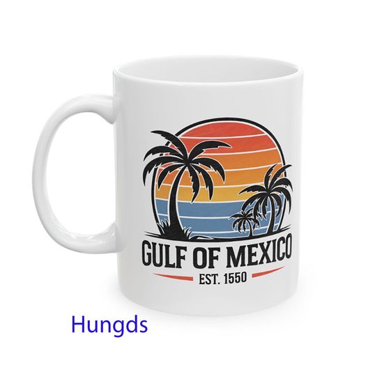 Discover Gulf of Mexico Est 1550 Retro Coffee Mug, Mexico Est Retro Mug