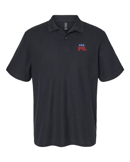 Discover Political Republican Elephant Polo Shirt, Election Shirt, Republican Party Support Embroidered Polo Shirt