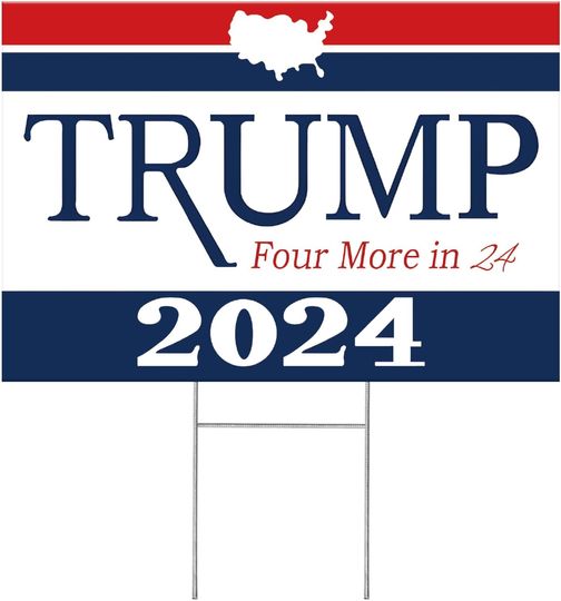 Discover Trump 2024 Yard Sign Outdoor Lawn Yard Signs Decorations