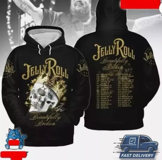 Discover Jelly Roll Beautifully Broken All The Destination In 2024 3D Hoodie