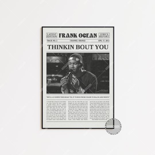 Discover Frank Ocean Retro Newspaper Poster
