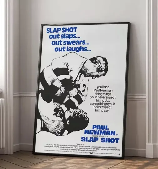 Discover Slap Shot Movie Poster | High Quality Print | Wall Art | Living Room Decor