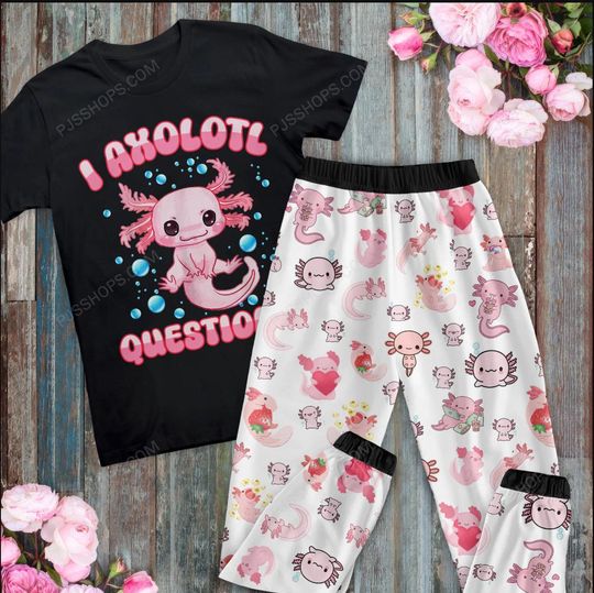 Discover Axolotl Holiday Pajamas Set