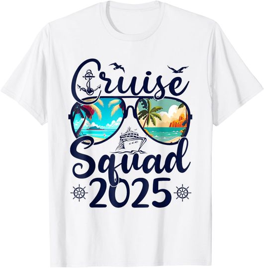 Discover Cruise Squad 2025 Summer Vacation Matching Family Cruise T-Shirt