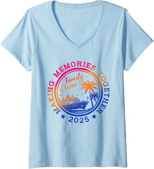 Discover Womens Family Vacation 2025 Making Memories Together Matching Trips  T-Shirt