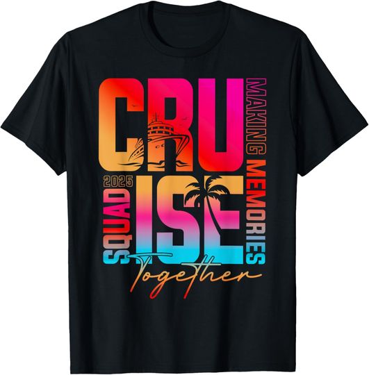 Discover Family Cruise Squad Making Memories Together Matching Trips T-Shirt