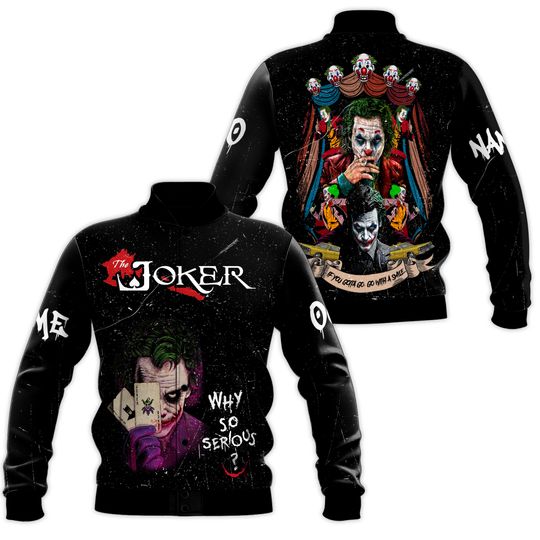 Discover Personalized The Joker If You Gotta Go Go With A Smile Joker Horror Clown Jacket