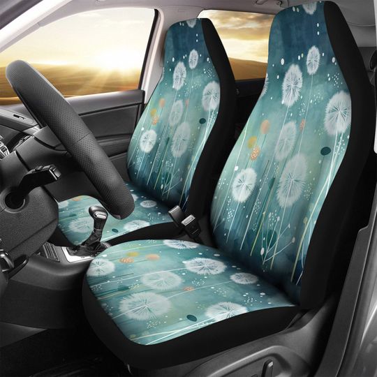 Discover Vintage Dandelions Car Seat Cover