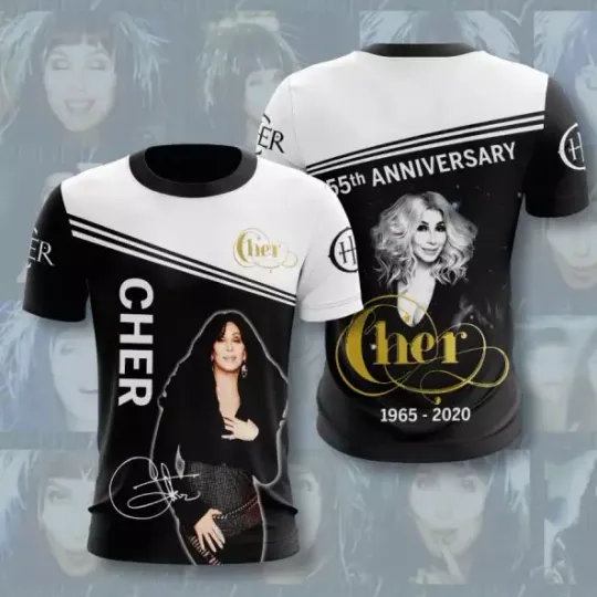 Discover Cher 55th Anniversary 1965 2020 Thanks For Memories AOP 3D T-shirt