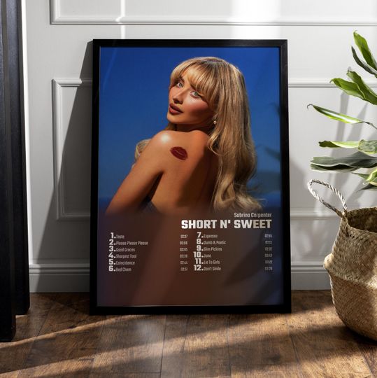 Discover Sabrina Carpenter-Short n' Sweet Album Cover Poster