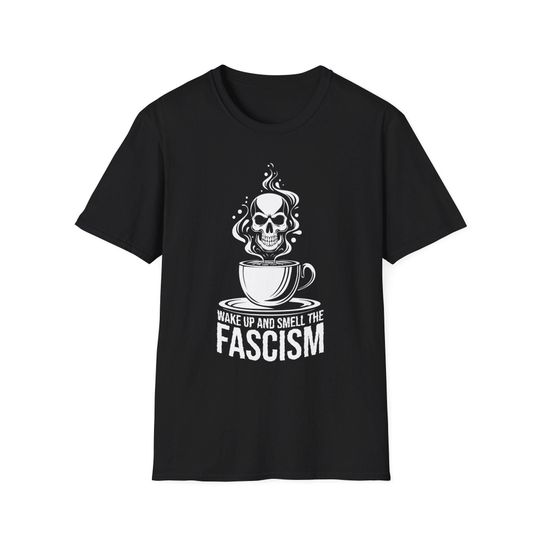 Discover Anti-Fascism Skull Shirt, Activist Protest Top, Resistance Demonstration Shirt