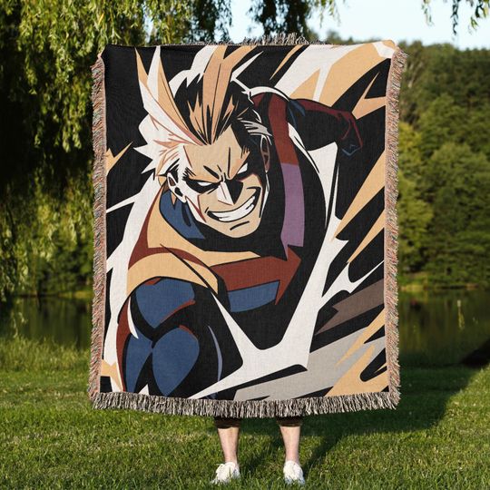 Discover Anime Woven Cozy Blanket, Manga Tapestry Throw
