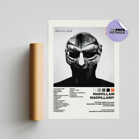 Discover MF Dooom Posters / Madvillainy Poster