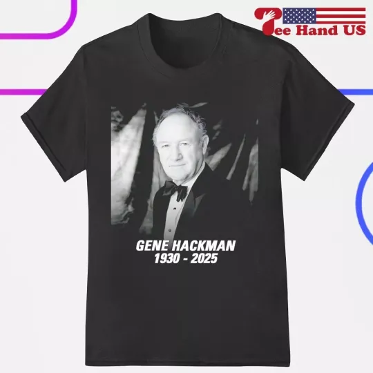 Discover Gene Hackman 1930-2025 T-Shirt, Gene Hackman Tribute Shirt