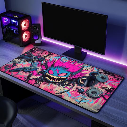 Discover Gaming Mousepad, Arcane Jinx Graffiti Desk Mat