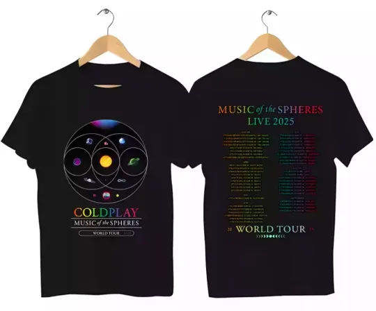 Discover 2025 Coldplay World Tour T-Shirt, Gift For Fans