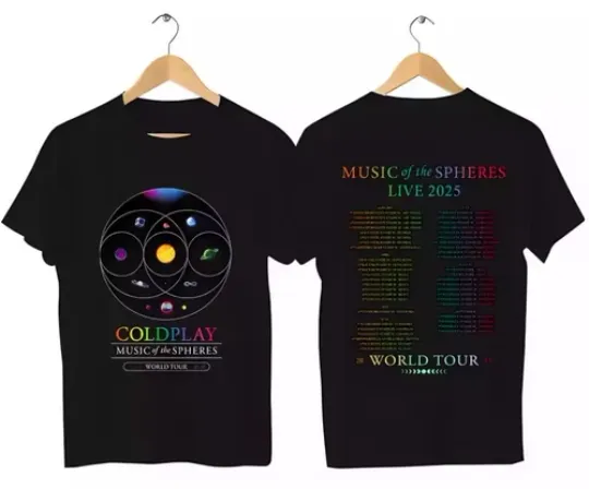 Discover 2025 Coldplay World Tour T-Shirt, Gift For Fans