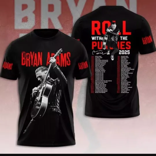 Discover Bryan Adams Roll with the Punches 3D T-shirt