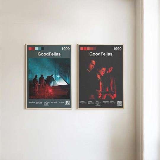 Discover GoodFellas Movie Poster | Mid-century Art | Minimalist Print