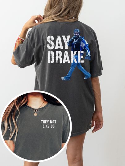 Discover Kendrick Lamar Funny Meme Vintage Rap Tee, Kendrick Lamar Say Drake Typography  Shirt