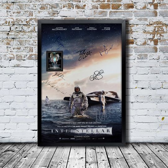 Discover Interstellar Autographed Movie Poster
