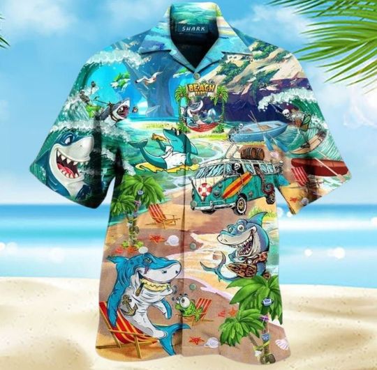Discover Shark Hawaiian Shirt, Shark Aloha Shirt, Animal Hawaii Shirt
