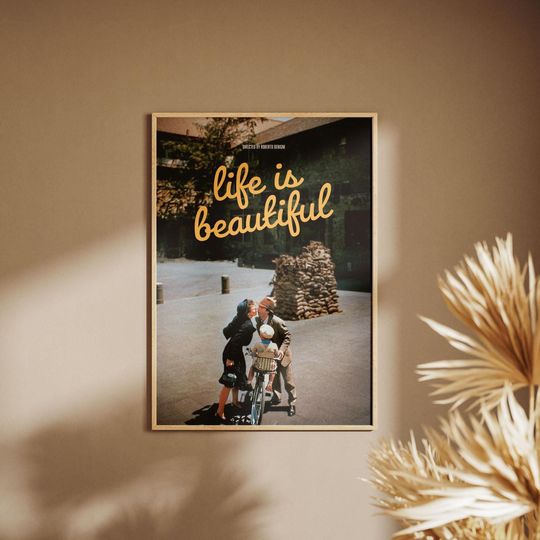 Discover Life is Beautiful Poster, Print Poster, Retro Vintage Art Print, Wall Art