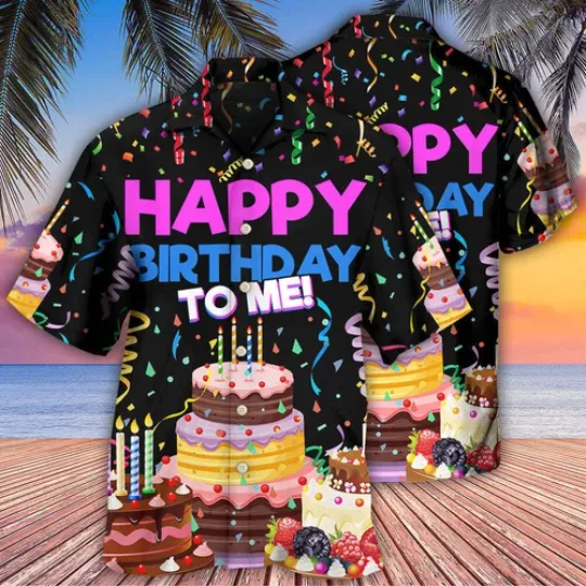 Discover Birthday Happy Birthday To Me Hawaiian Shirt