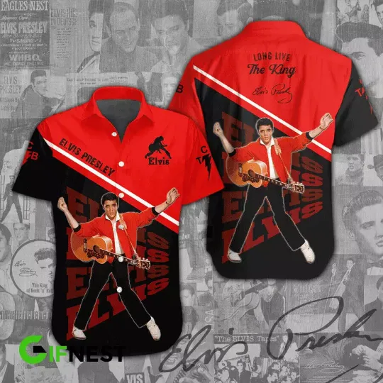 Discover Elvis Presley Long Live The King Hawaiian Shirt