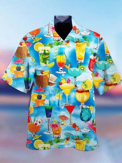 Discover Cocktail Hawaiian Shirt Aloha Hawaii Shirt
