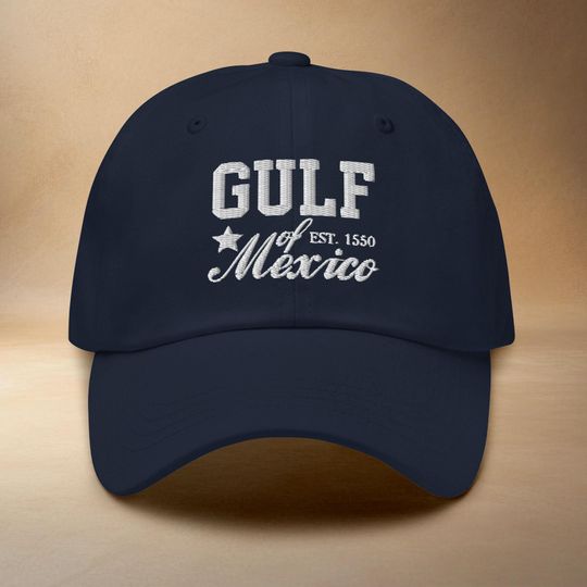 Discover Gulf of Mexico Est 1550 Dad Hat with Embroidery, Gulf Coast Hat