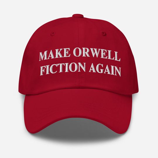 Discover Make Orwell Fiction Again Embroidered Hat