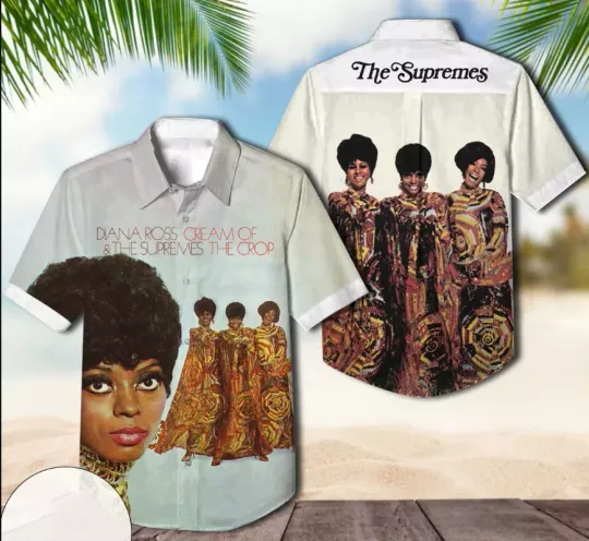 Discover The Supremes Cream Of The Crop Album Cover Hawaiian Shirt