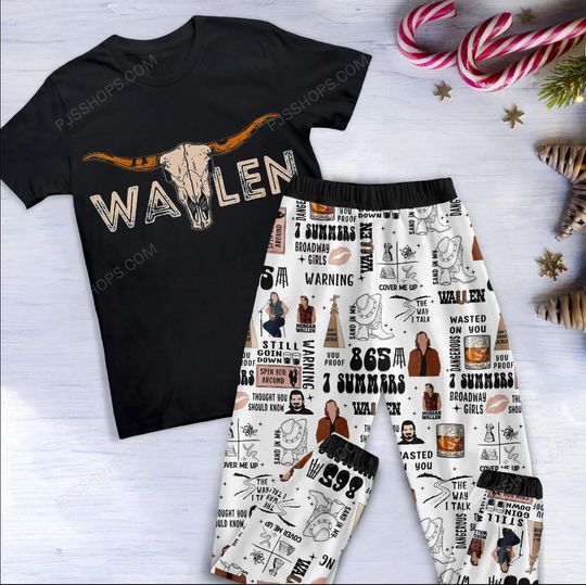 Discover Wallen Western Pajamas Set