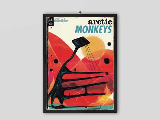Discover Arctic Monkeys 2018 Dallas, TX USA Concert Poster