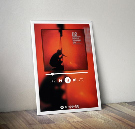 Discover U2 Poster | Under a Blood Red Sky Poster | Album Poster Print