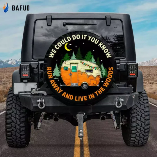 Discover Camping Spare Tire Cover Camper with Camera Hole