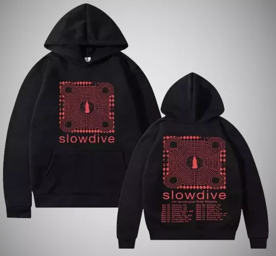Discover Slowdive North American - Tour double sided Hoodie