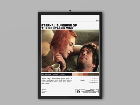 Discover Eternal Sunshine Of The Spotless Mind Retro Vintage Poster