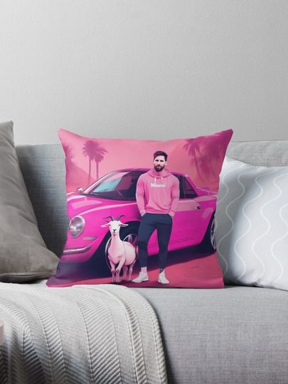 Discover Messi Welcome To Goat Art Gift Pillow