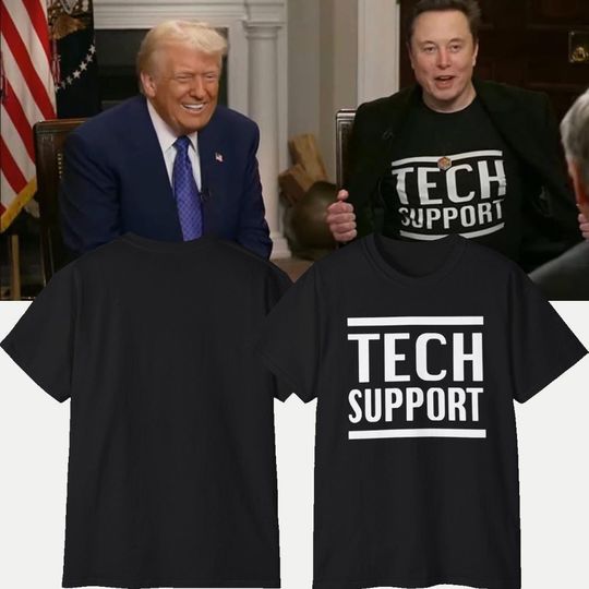 Discover Elon Musk Tech Support T-Shirt