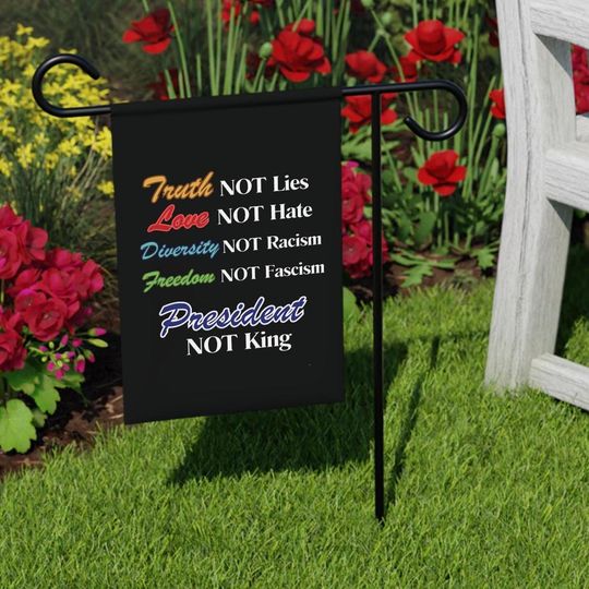Discover Subtle Anti Trump Garden Flag, Anti-Trump Garden Flag, Anti Trump Yard Sign, Feminist Gift, Democracy garden flag