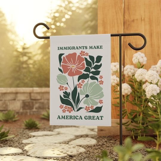 Discover Kindness Garden Flag, Pro Immigration Garden Flag, Leftist Yard Flag, Anti-Racist Flag, Democrat Flag, Liberal Flag