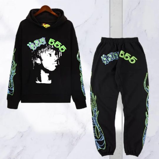 Discover Sp5der Tracksuit | 555555 Pants | 555555 Hoodies | Spider Web Print Hoodies