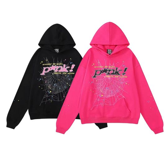 Discover Sp5der Tracksuit | 555555 Pants | 555555 Hoodies | Spider Web Print Hoodies