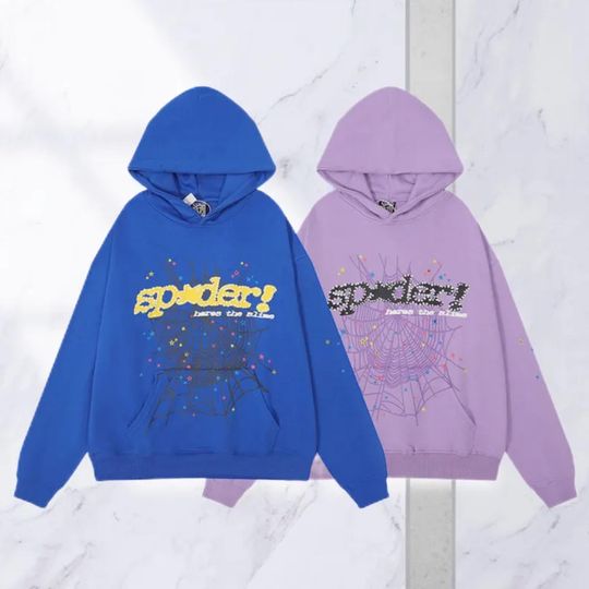 Discover Sp5der Tracksuit | 555555 Pants | 555555 Hoodies | Spider Web Print Hoodies