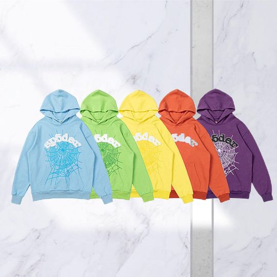 Discover 555555 Hoodies | 555555 Pants | Spider Web Print Hoodies