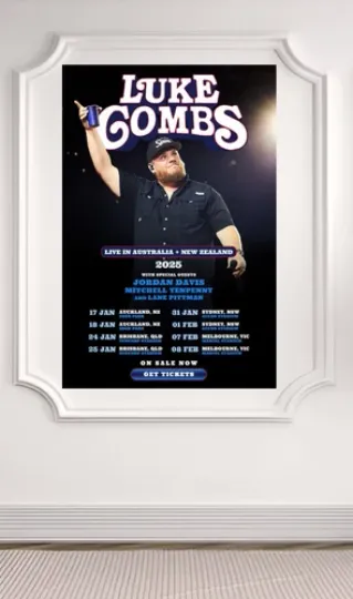 Discover Lukee Comb Poster 18in X 24in Glossy Music Tour Date 2025 Poster