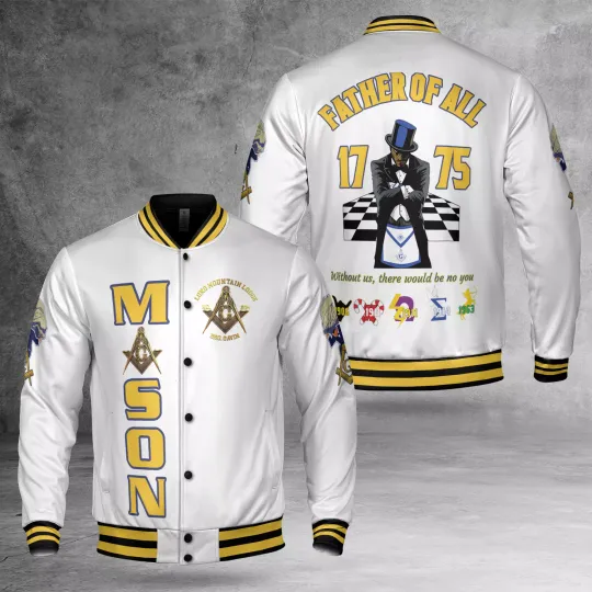Discover Freemasonry Father Of All 1784 Without Us 3D Baseball Jacket