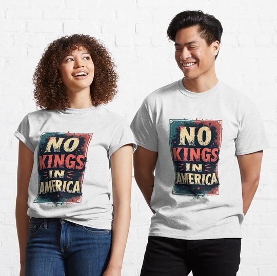 Discover No-Kings-In-America 2025 T-Shirt, Anti Trump Shirt